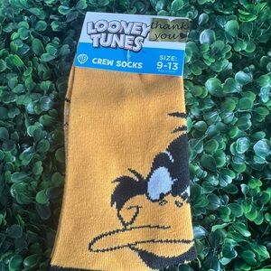 Warner Bros. Yellow Crew Socks